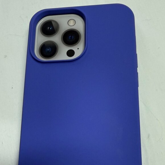 onn 2022 iPhone 6.7" Pro Max Purple Silicone (3 camera) Case - Picture 1 of 6